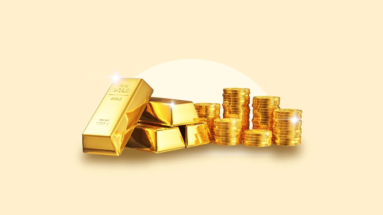 Gold bars and coins for IRA investment